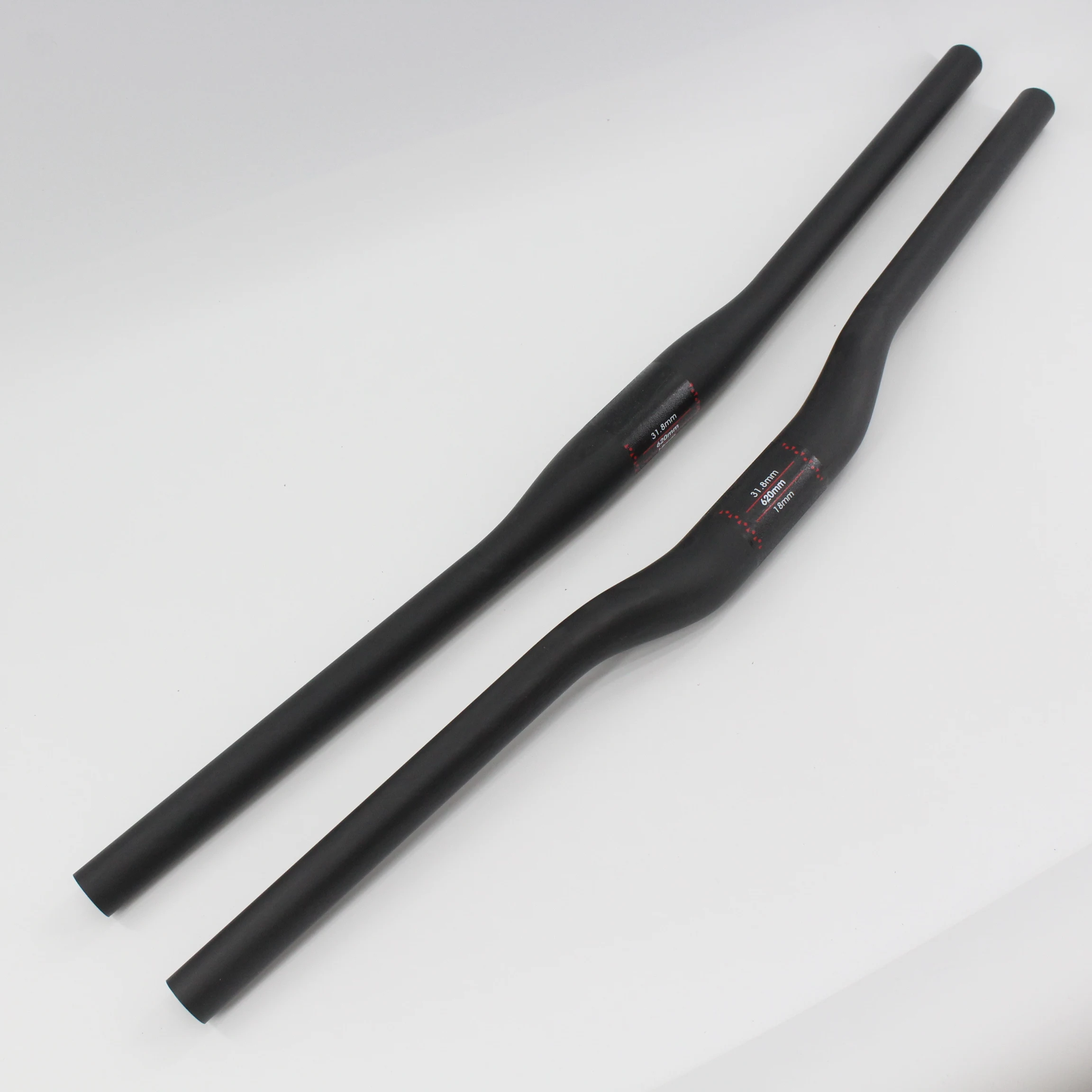 Matte Ud Full Carbon Handlebar Rise Carbon Bicycle Handlebars Flat Mtb Bike Parts 31.8*600-760mm Free Shipping