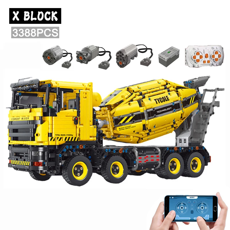 Technical Car Blender APP Remote Control Moter Power MOC Bri