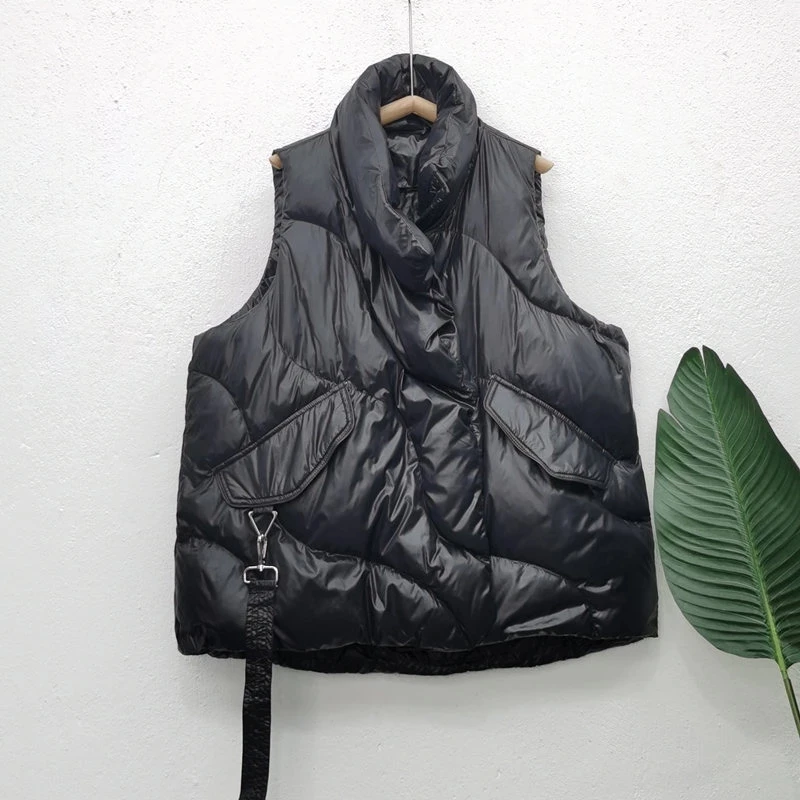 Warm Vest 2023 Windproof Waistcoat Autumn Winter Women Sleeveless Jacket Coat Loose Women Zipper Cotton Down Vest Female Outwear