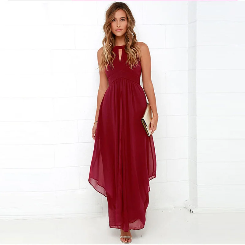 

2023Casual elegant slim sexy dress, paragraph New summer sleeveless pleated dress vestidos de festa