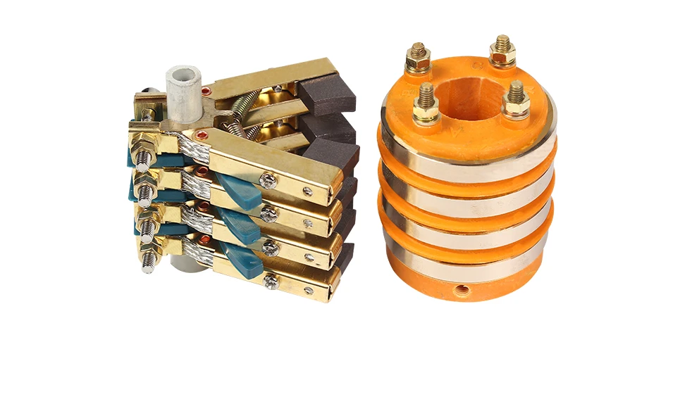 

2 Way 4 Way Collector Ring Copper Carbon Brush Frame Combination of Multilayer Slip Ring Pillow Packaging Machine Accessories