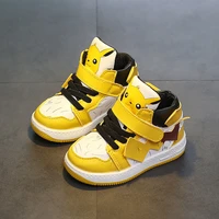 pikachu childrens sports shoes boys running high top pokemon spring autumn childrens shoes girls leather casual sneakers