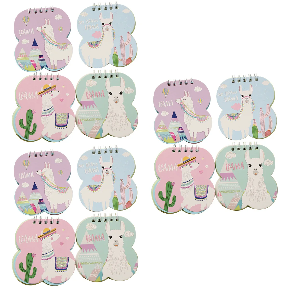 

Notebook Spiral Notepad Mini Book Pocket Journal Diary Coil Memo Notepads Kids Pattern Alpaca Students Pocketsstudent Sketchbook