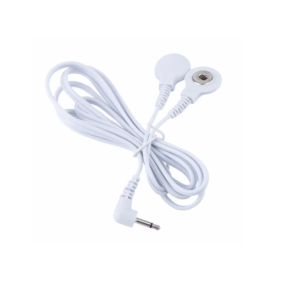 1 шт. 2/4 кнопки электрод для электротерапии провод электрического удара кабель
