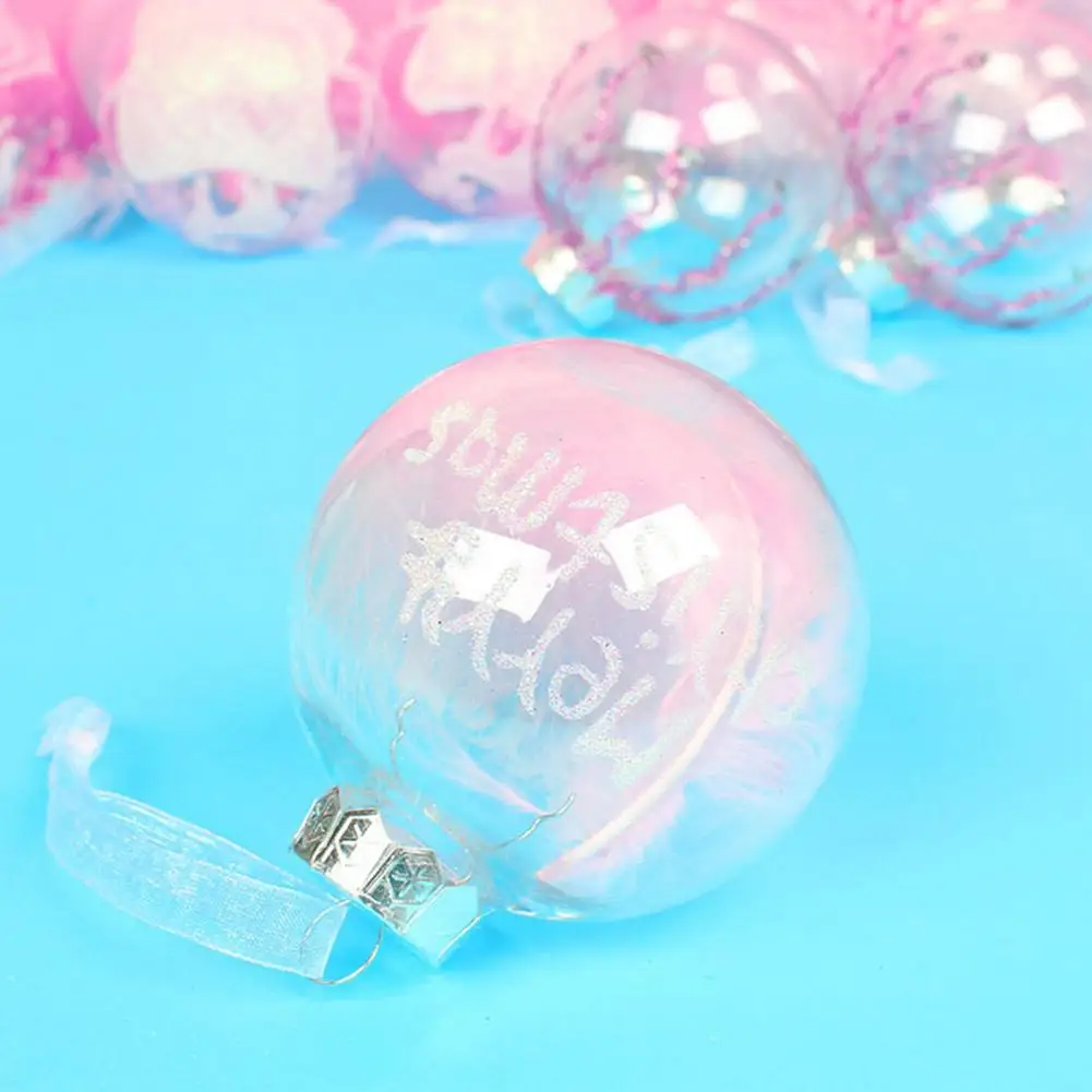 

Shopping Mall Prop PET Plastic Xmas Party Decor Round Ball Pendant for Festival