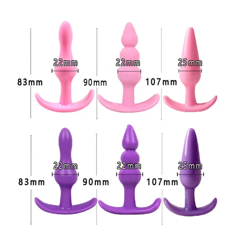 3 шт. Силиконовые анальные шарики для взрослых |