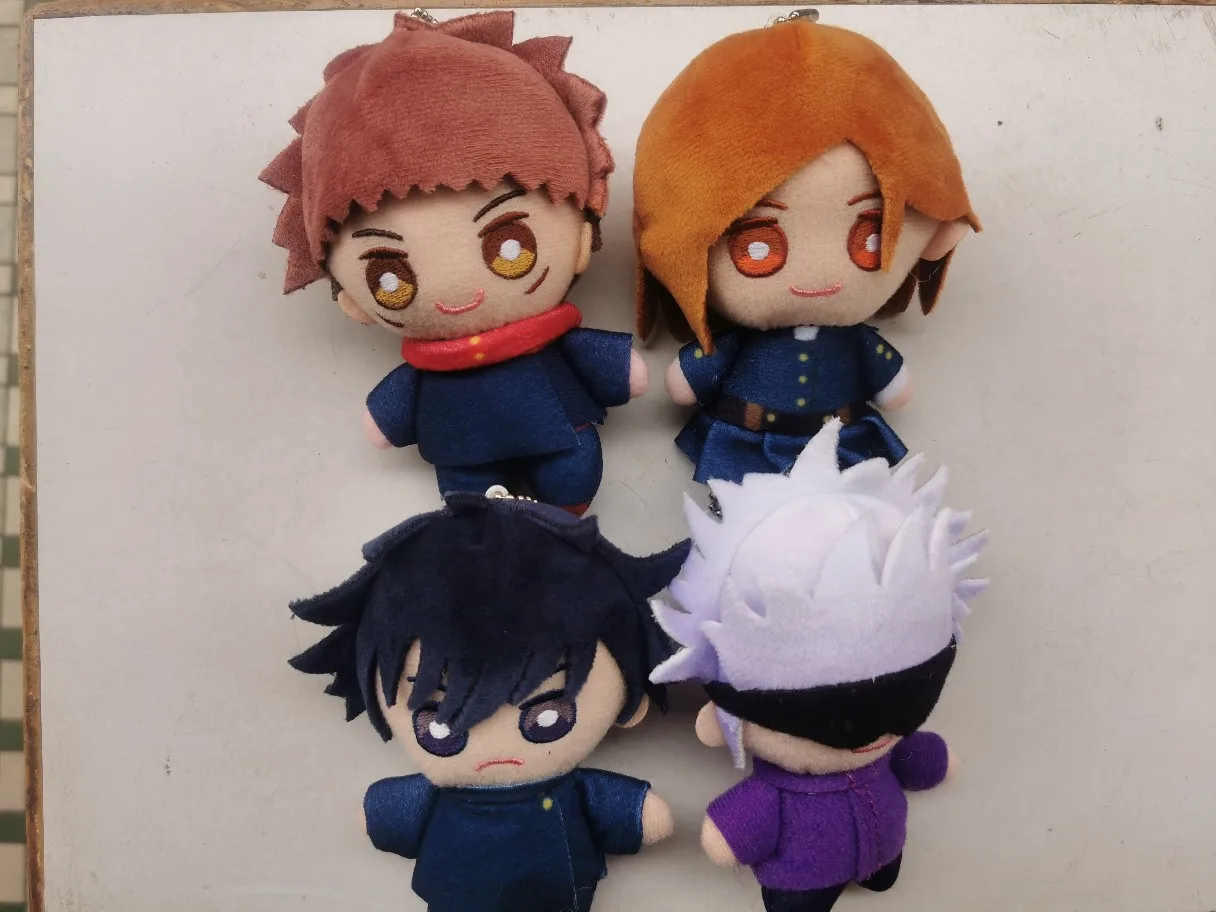 

10cm Anime Jujutsu Kaisen Gojo Satoru Fushiguro Megumi Itadori Yuji Plush Soft Stuffed Toys Dolls Pendant Key Chain Kids Gift