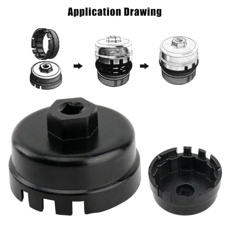 

Профессиональный алюминиевый ключ для автомобильного масляного фильтра, гаечный ключ Hattype для автомобильных аксессуаров priuscorolla larav4