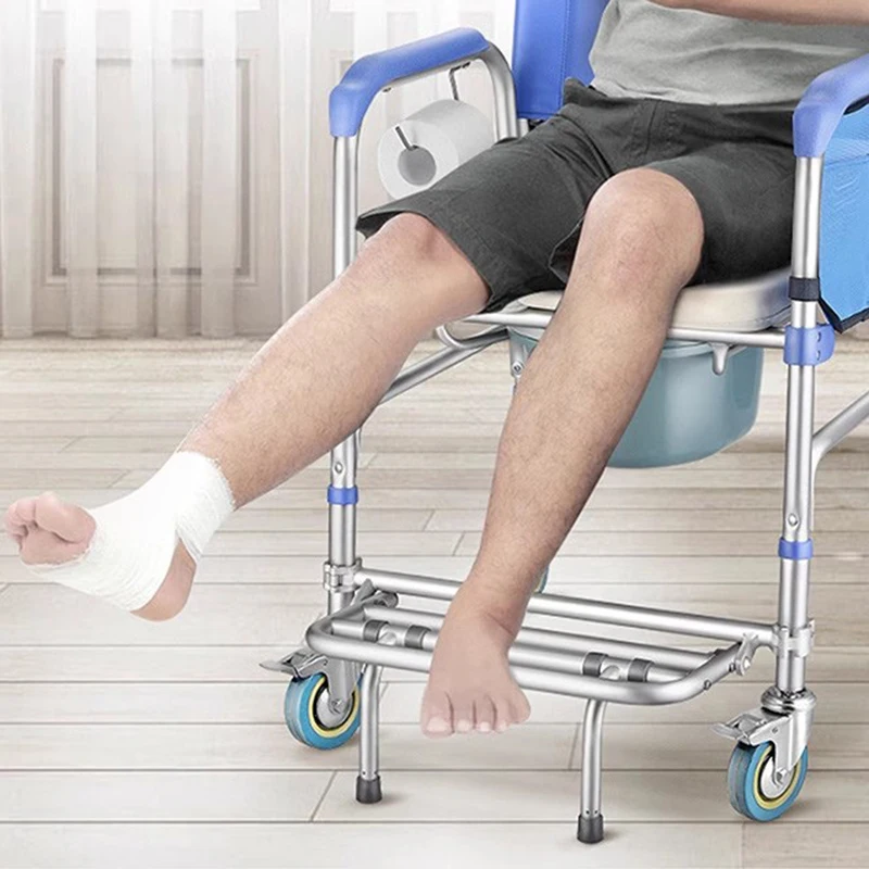 Мобильный стул для ванной комнаты табурет гибкий портативный металлический