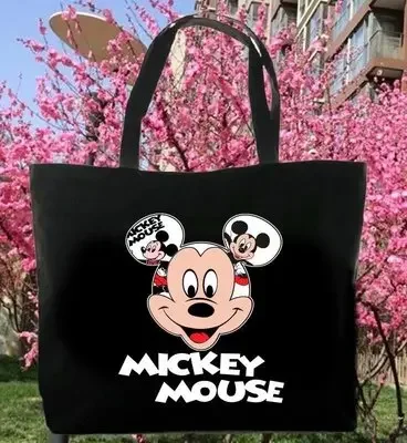 Сумка на плечо Disney с Микки Маусом вместительный холщовый мультяшный тоут шоппер