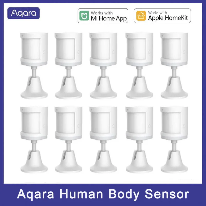 

Датчик человеческого тела Aqara, умный датчик движения тела, беспроводное соединение ZigBee, работает со шлюзом hub Mi home