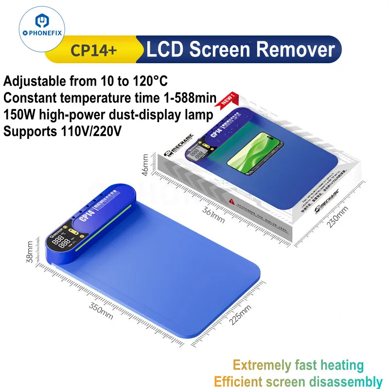 

Нагревательный коврик Mechanic CP14+ для ремонта телефонов