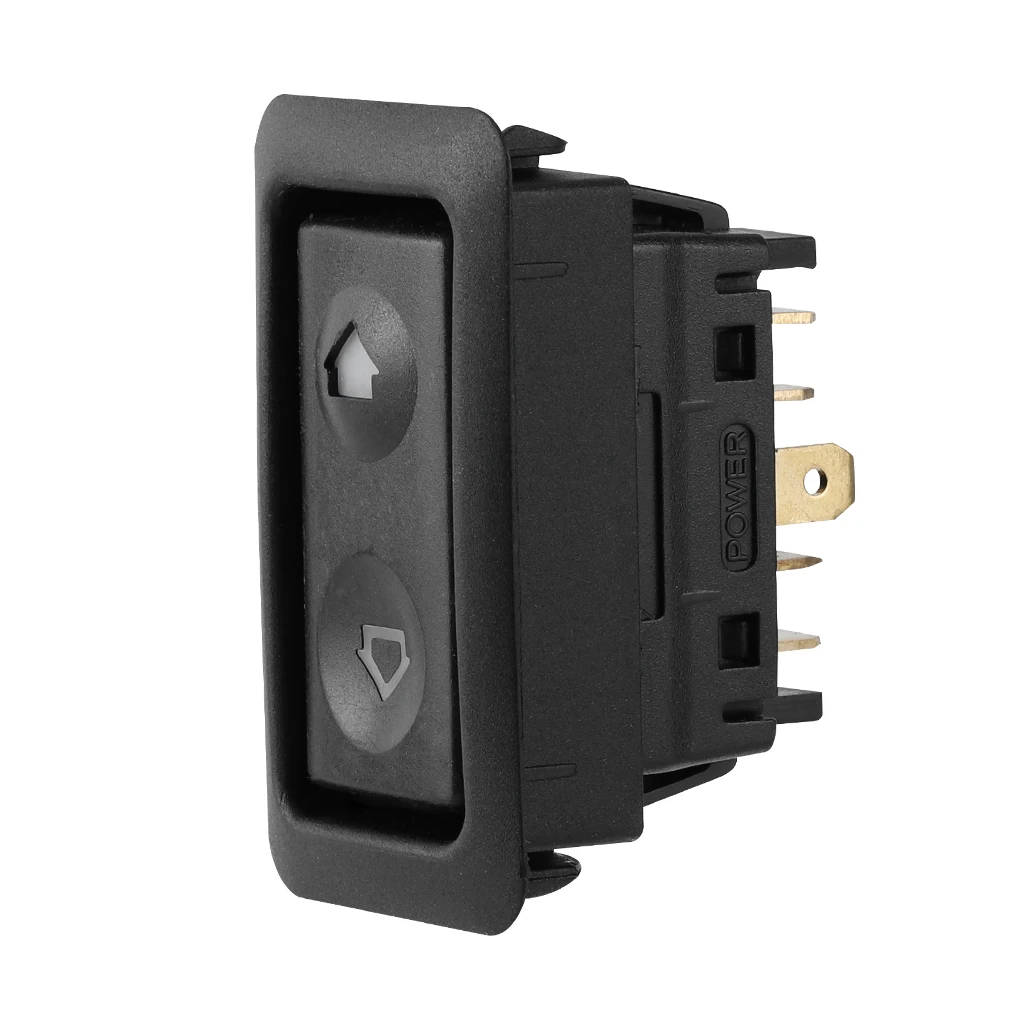 

Универсальная кнопка переключения на окно автомобиля, 6 контактов, фотоэлектрическая лампа, 12 В, 24 В, автомобильный аксессуар с зеленой лампой