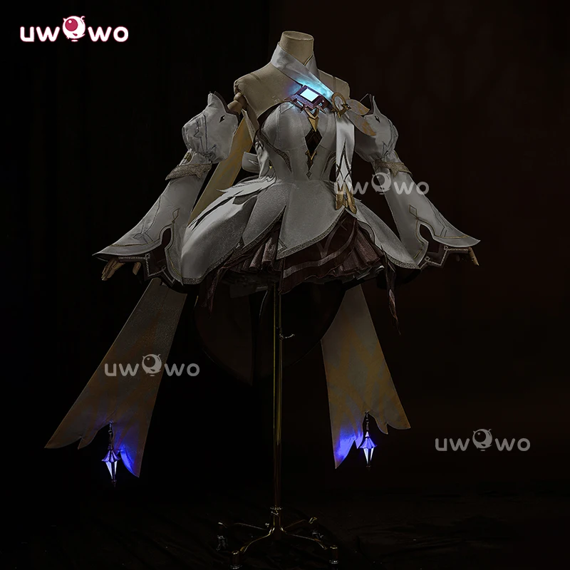 Фото Серия UWOWO Collab: Костюм для косплея Genshin Impact Lumine Traveler Skin As Heaven and Earth Are Made Anew (Мужской) — Костюм на Хэллоуин №4