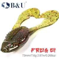 bu frog fishing lure soft tube bait plastic fishing lure topwater ray frog artificial for bass pike