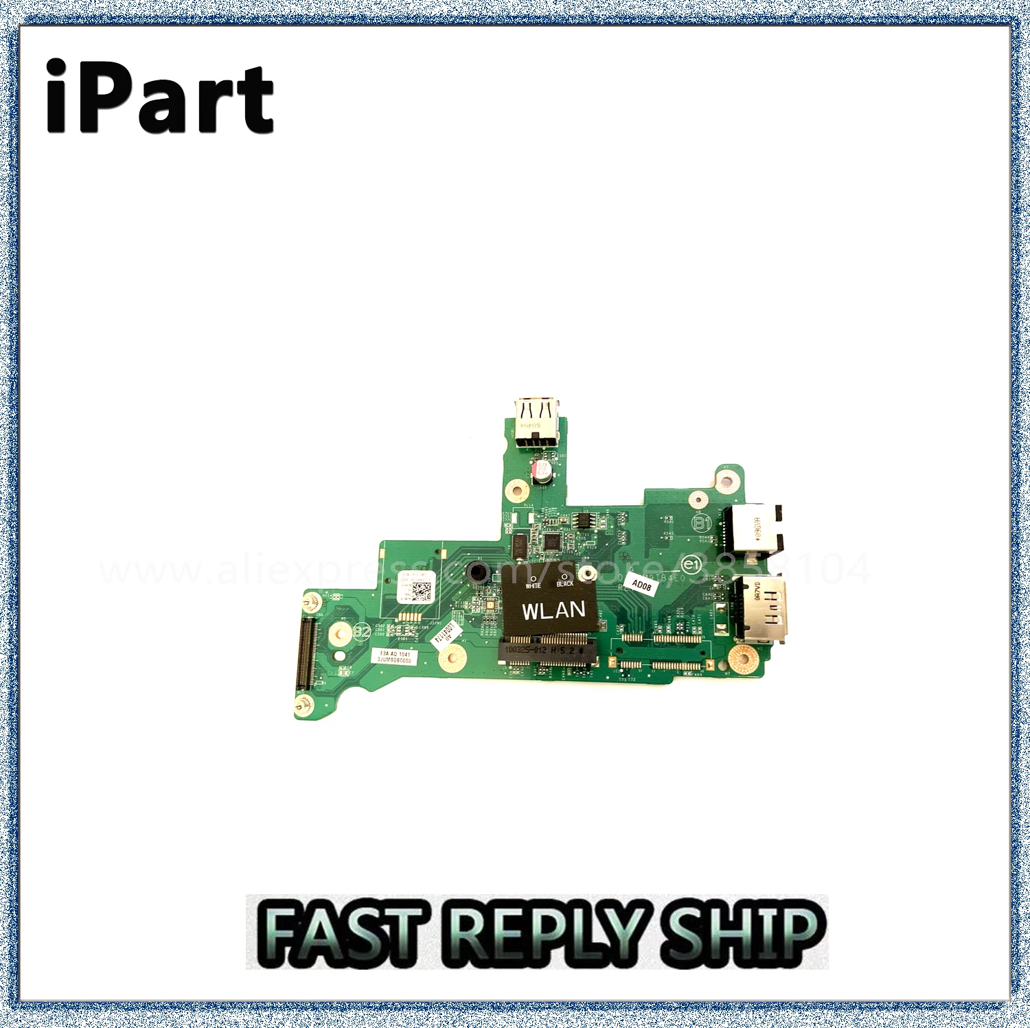 

For DELL 17R N7010 Ethernet USB WLAN Board DA0UM9TB4E0 MH92D 0MH92D CN-0MH92D