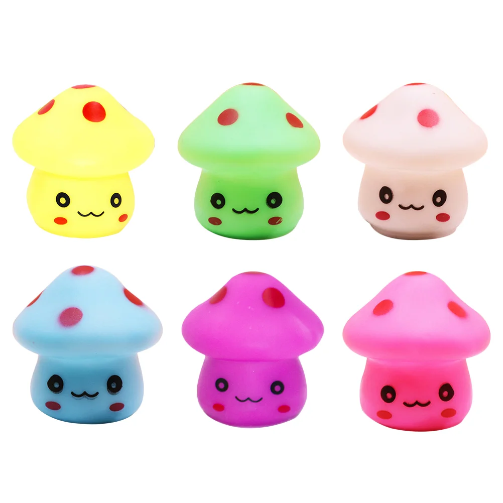 

6Pcs Mushroom LED Night Lamp Kids Room Night Lights Pretty Birthday Gifts