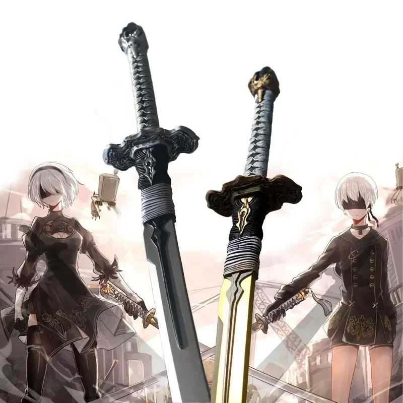 NieR:Automata Большой меч YoRHa No. 2 Type B Sword Black Contract Косплей Безопасность PU 1:1 Модель Оружие