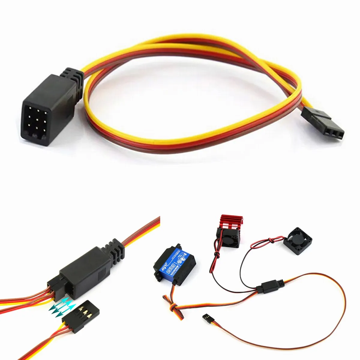 

35 см RC сервопривод 1 к 2 Y Удлинительный кабель 3 в 1 адаптер провод для Futaba JR RC модели самолета вертолета автомобиля лодки Heli DIY