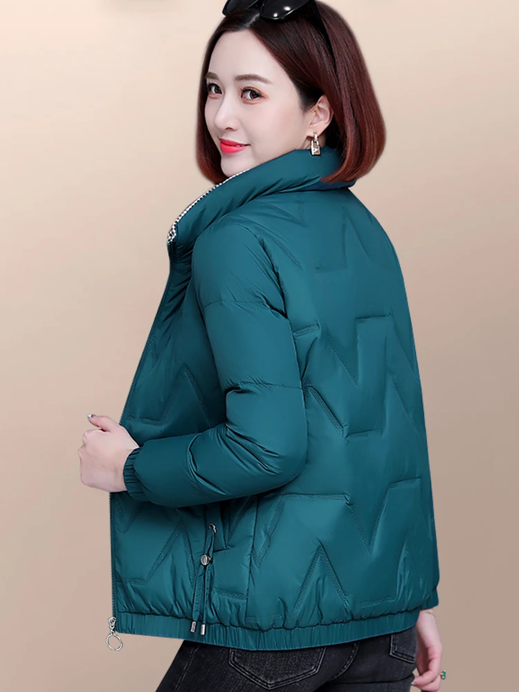 Роскошные женские пуховики зима 2024 новые маленькие свободные куртки на флисовой