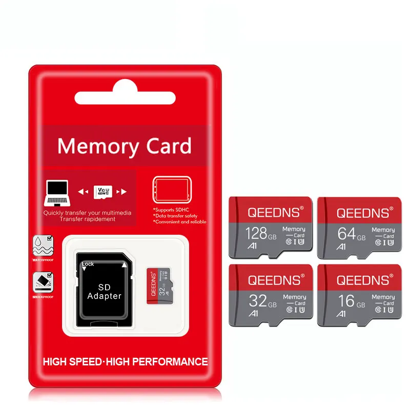 Micro TF SD Card C10 32 ГБ 64 Высокоскоростная карта памяти Mini 128 256 512 U3 Флэш-карта для