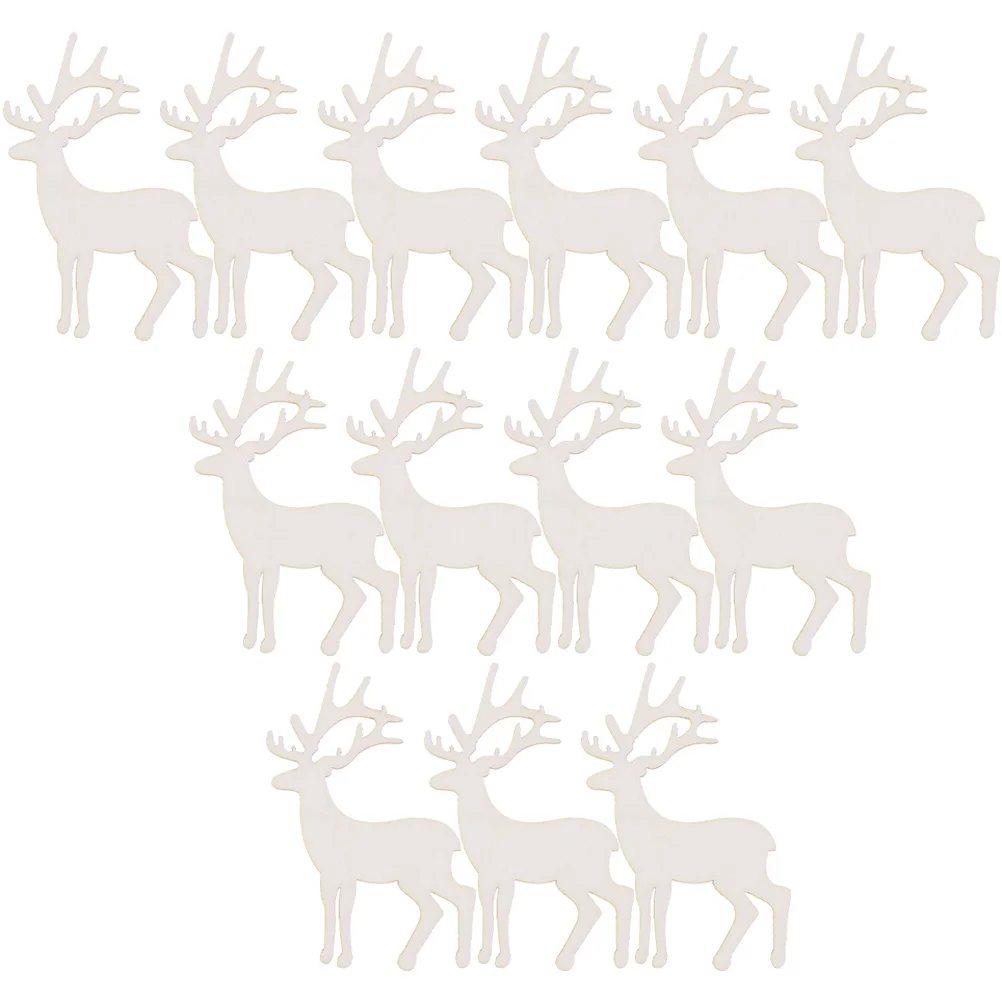 25 шт. деталь дерева оленя пустые чипсы деревянные ломтики украшения сделай сам