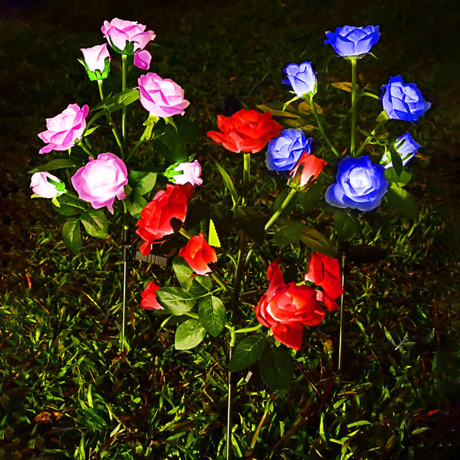 

LED Solar Simulation Rose Flower Light Home Decorative Flower Lights Garden Decoration Lawn Lamp Waterproof Landscape Rose Light