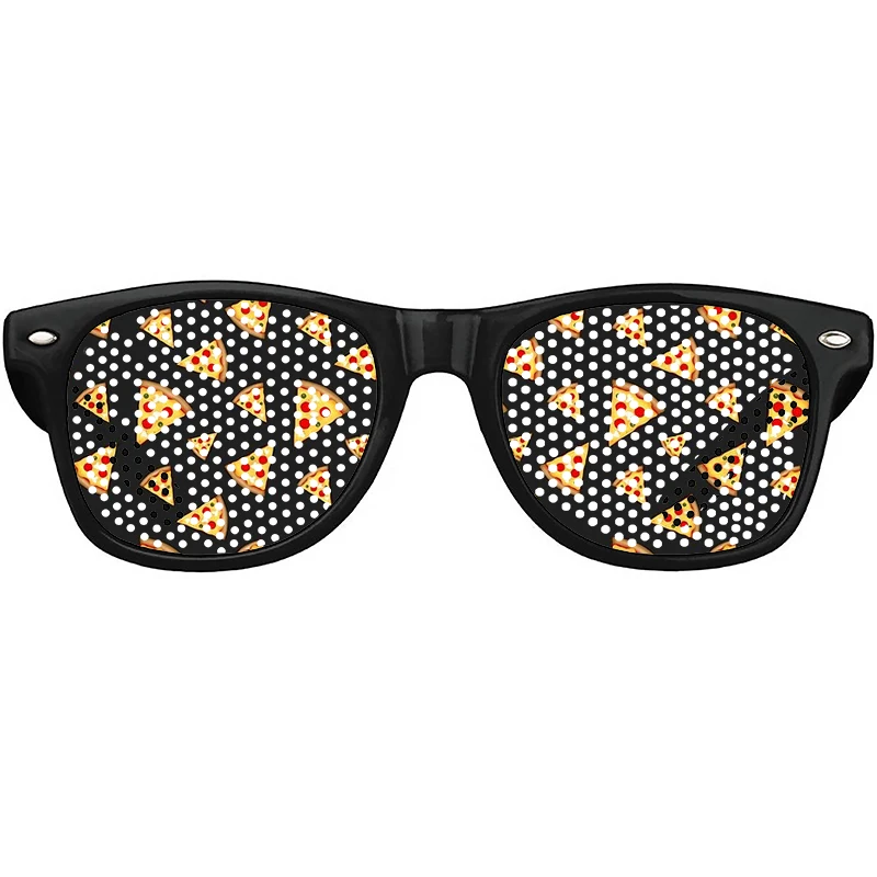 

Cool and fun pizza slices glasses team bride Holiday Glasses kids sunglasses girls Birthday women Party men Beach Eyeglasses
