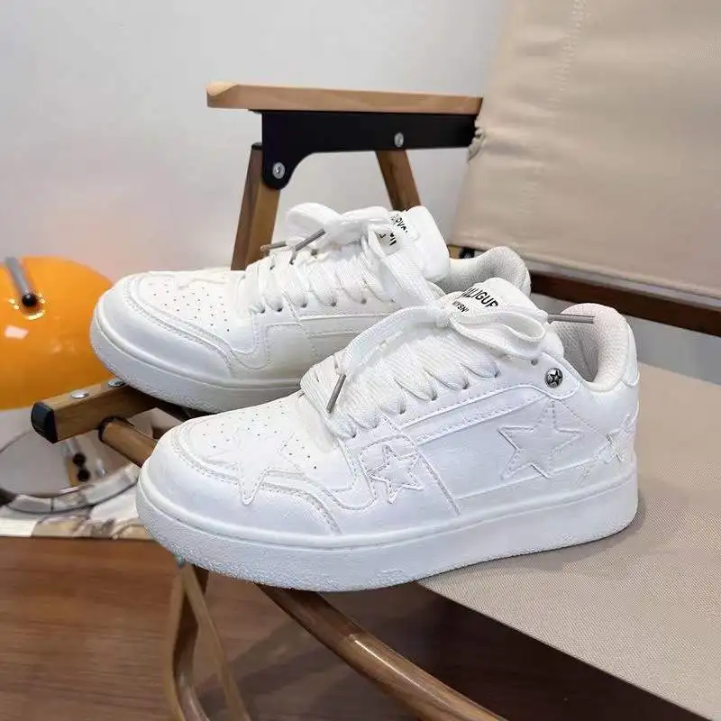Women Casual Sneakers Personalized Stars Running Sport Shoes Tennis Shoes Skateboard Shoe Trainers Skate Flats Walking Sneakers