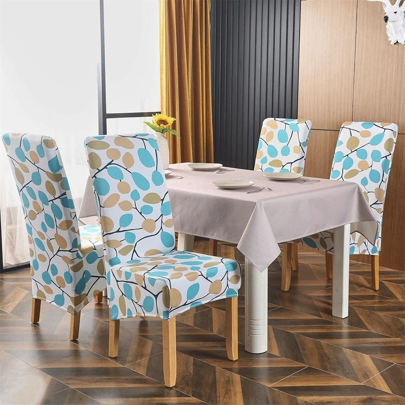 

Chair Covers for Dining Chairs 4 Pack Dining Chair Covers Elegant Stretch Parsons Chair Protector Slipcovers for Home