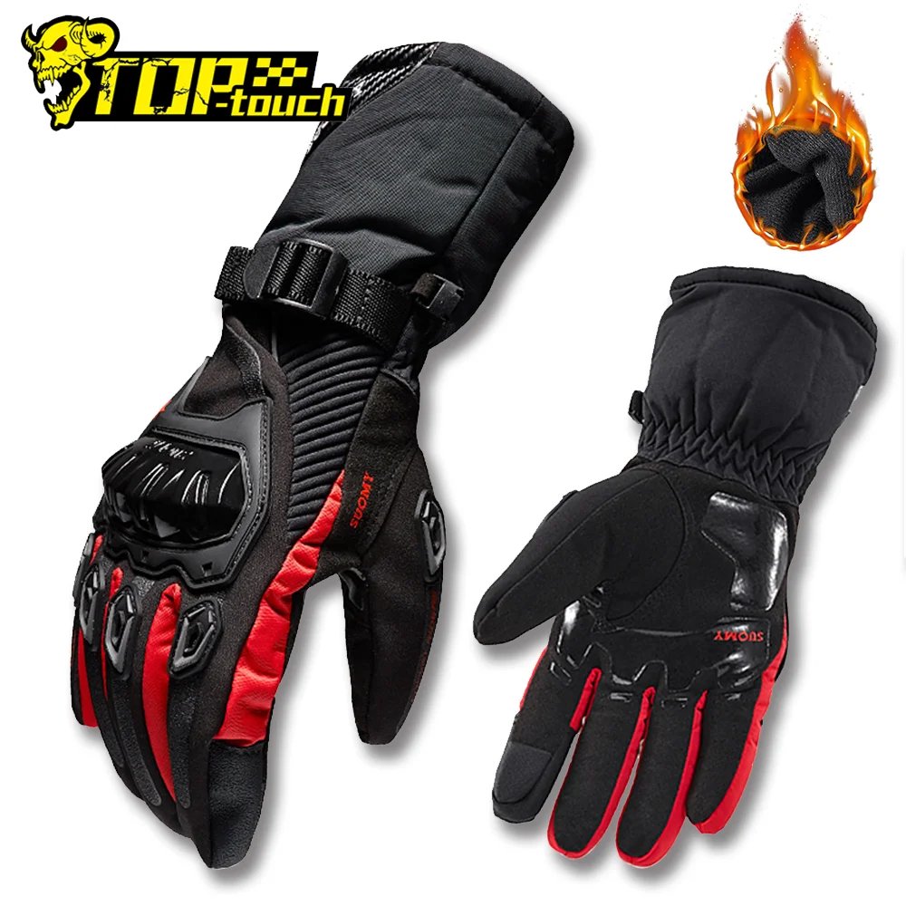 

Мотоциклетные перчатки зимние Утепленные перчатки с сенсорным экраном водонепроницаемые защитные Нескользящие Мотоциклетные Перчатки