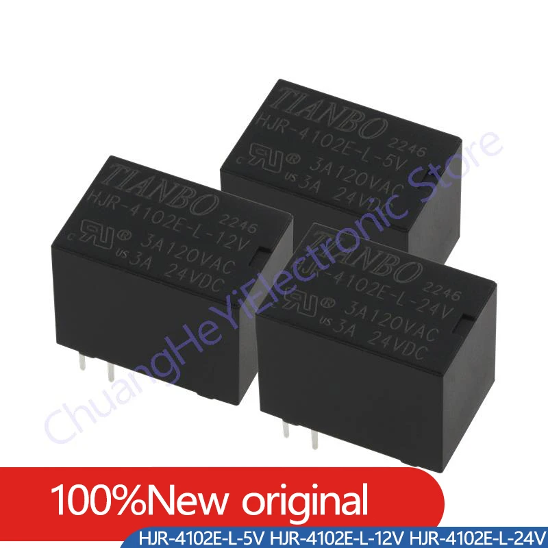 20 шт./партия, новое оригинальное релейное реле, Φ 3A 5PIN 5VDC 12VDC 24VDC реле сигнала