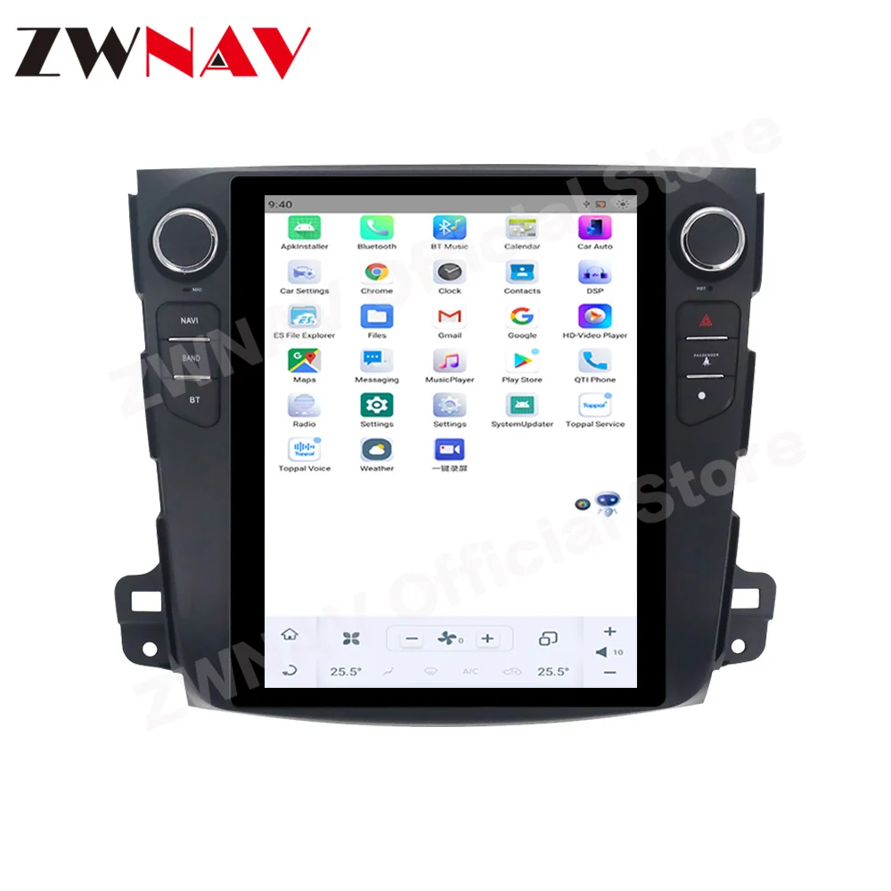 Мультимедиа Qualcomm Android Auto для Mitsubishi Outlander 2006 2007 2008 2009 2010-2012 GPS Navi автомобильный