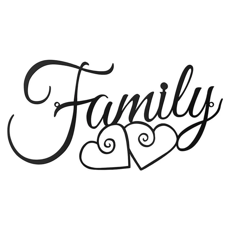 

Family Metal Wall Decor Rustic Vintage Farmhouse Metal Sign Black Metal Wall Art