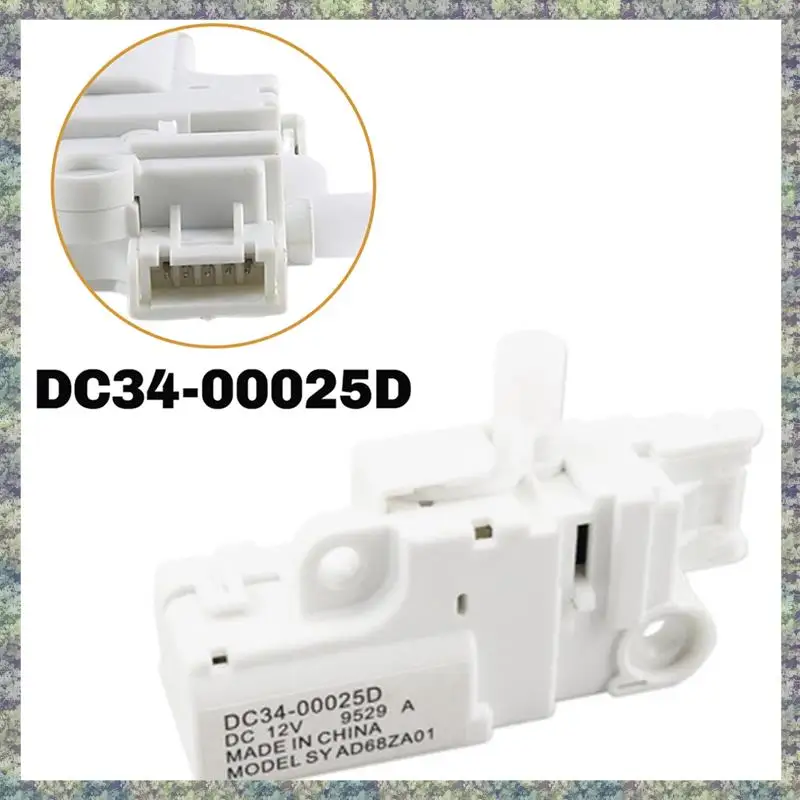 Фото WON Новый DC34-00025D DC12V электрический переключатель задержки дверного замка для стиральной машины WW90K74150OX WW90K74150SC №3