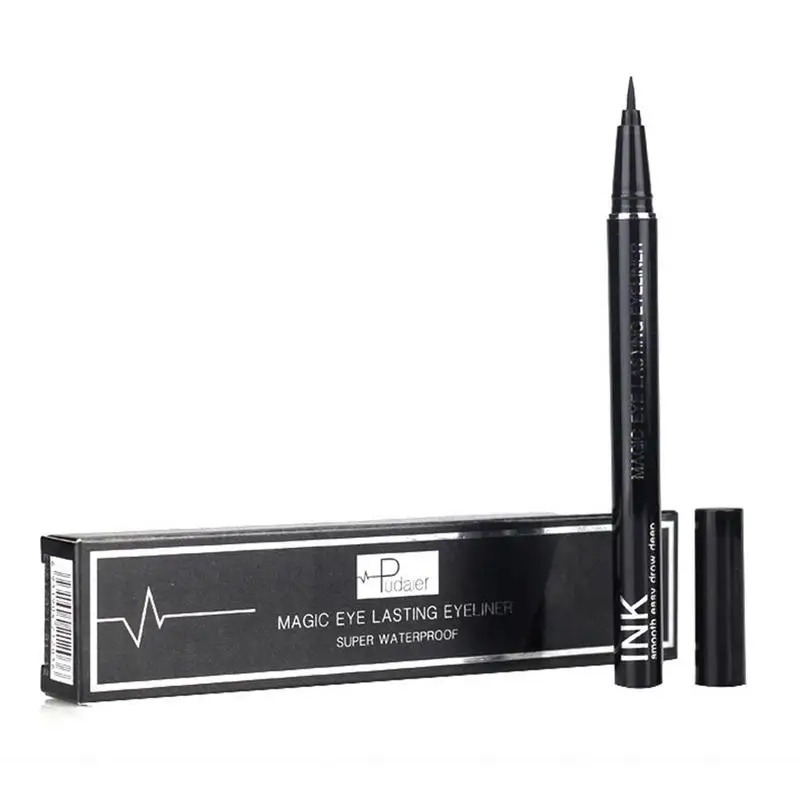 

Водостойкая жидкая подводка для глаз, черная, гладкая жидкая подводка для глаз, Женская быстросохнущая подводка для глаз, карандаш для различных макияжных целей, водостойкая