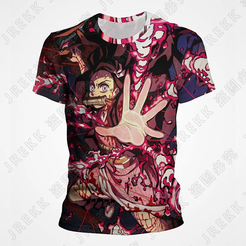 

Summer Demon Slayer kimetsu no yaiba 3D T Shirts Casual Men Women Children Short Sleeve Boy girl Kids Printed T-shirt Cool Tee