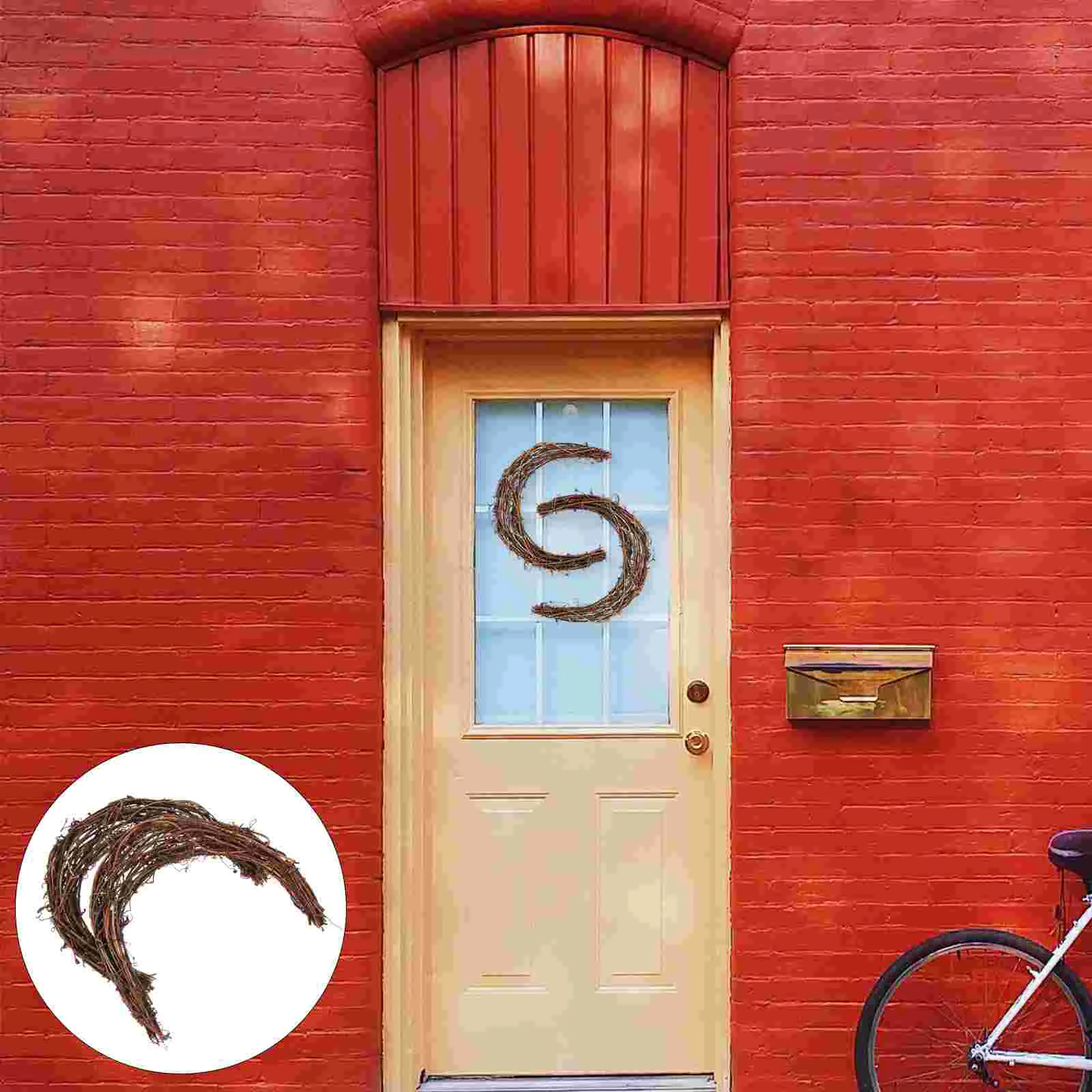 2 шт. гирлянда из ротанга венок сделай сам цветочное кольцо луна для виноградных