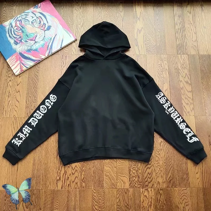 

ASKYURSELF KIM DUONG LOGO PRINT Fleece Hoodie Sweatshirts