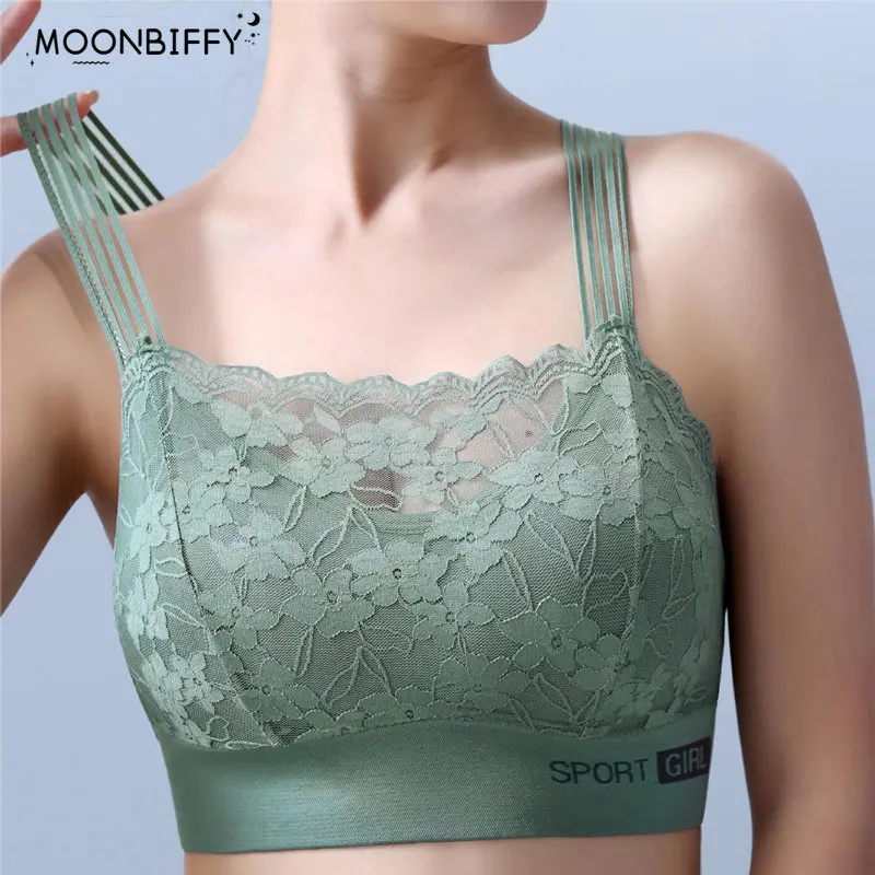 

New Sexy Lace Ladies Bra Small Chest Gathered Anti-sagging Sports Beautiful Back Women's Underwear Shockproof Wrapped Chest