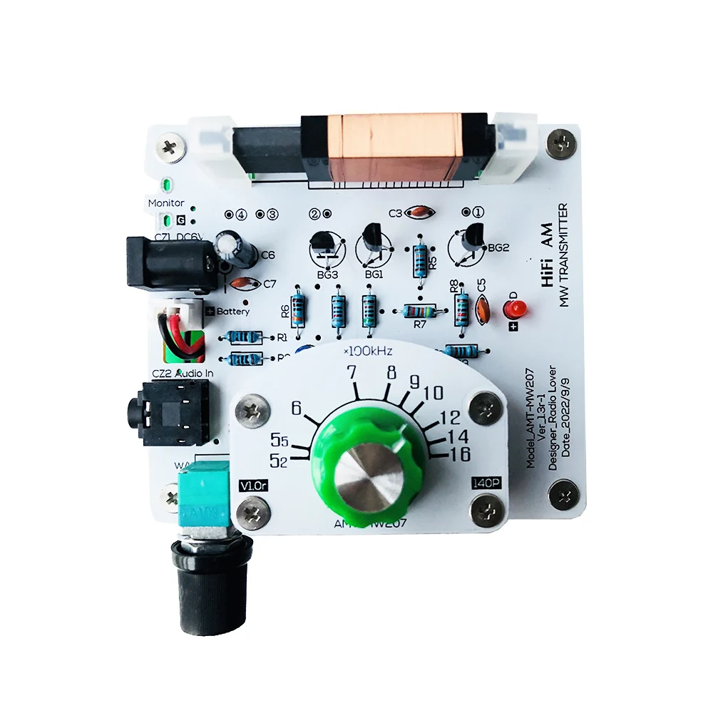 

Nvarcher DIY Medium Wave AM Radio Transmitter 525~1605kHz ore radio Board Fully discrete circuit