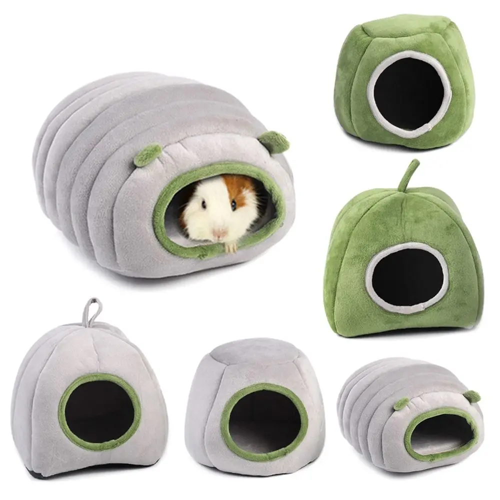 

Warm Winter Guinea Pigs Bed Hamster House Hideout Sleep Bed for Chinchilla Ferret Hedgehog Small Animal Nest Cage For Hamster