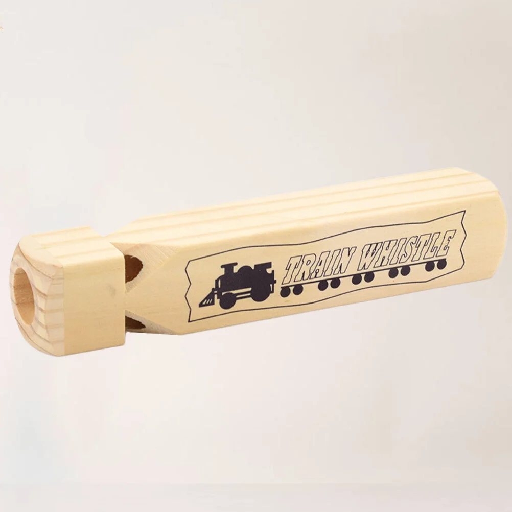 

Wooden Train Whistle Wood Whistle Noisemaker Toys Musical Sound Toys Educational Party Favors Instrument Toys