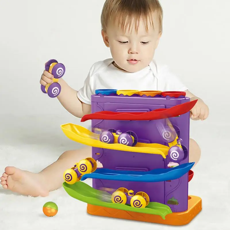 Автомобильная рампа гоночная трасса 2 в 1 игрушки-мячи и трек игрушка для мелкой