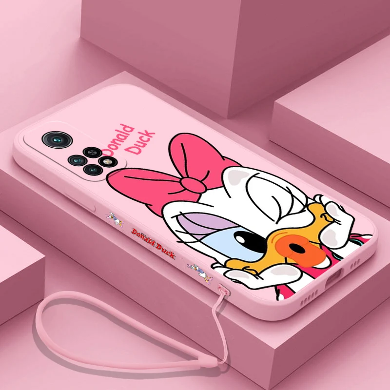 

Donald Daisy Duck Phone Case For Xiaomi Redmi Note 11 10A 11T 10 10T 10S 9T 9 8 7 Pro Plus 10C 9A 9C 9T 4G 5G Cases With Lanyard