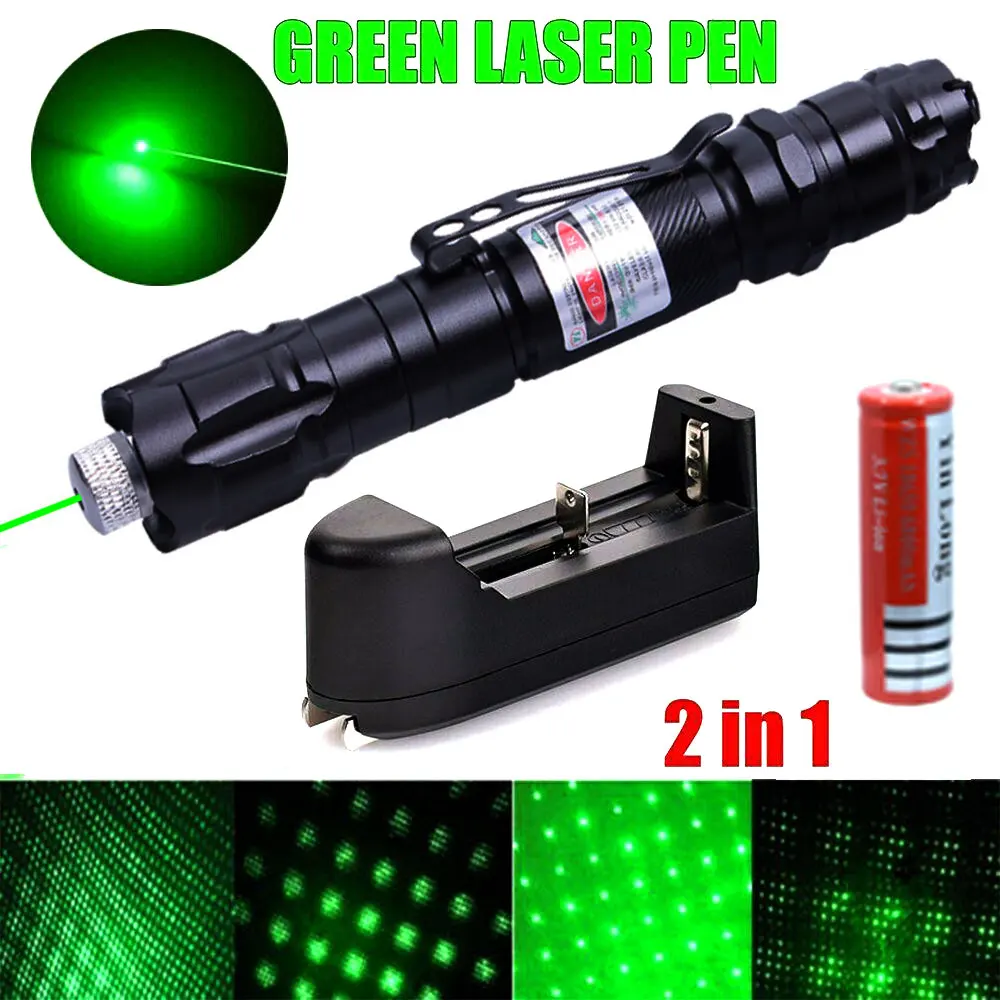 

Green Laser Pointer 5MW High Power 532Nm Laser Light Pen Powerful Burning Laser Meter Patterned Lazer Pen For hunting