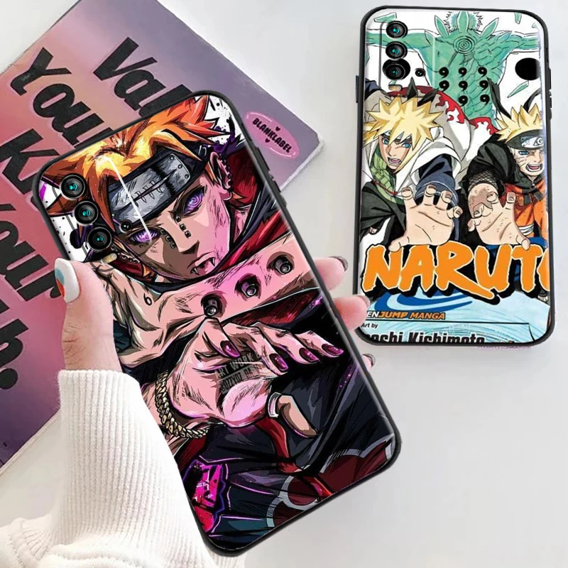 

Japanese Cartoon Naruto Phone Cases For Xiaomi Redmi Note 10 10S 10 Pro POCO F3 GT X3 GT M3 Pro X3 NFC Coque Back Cover