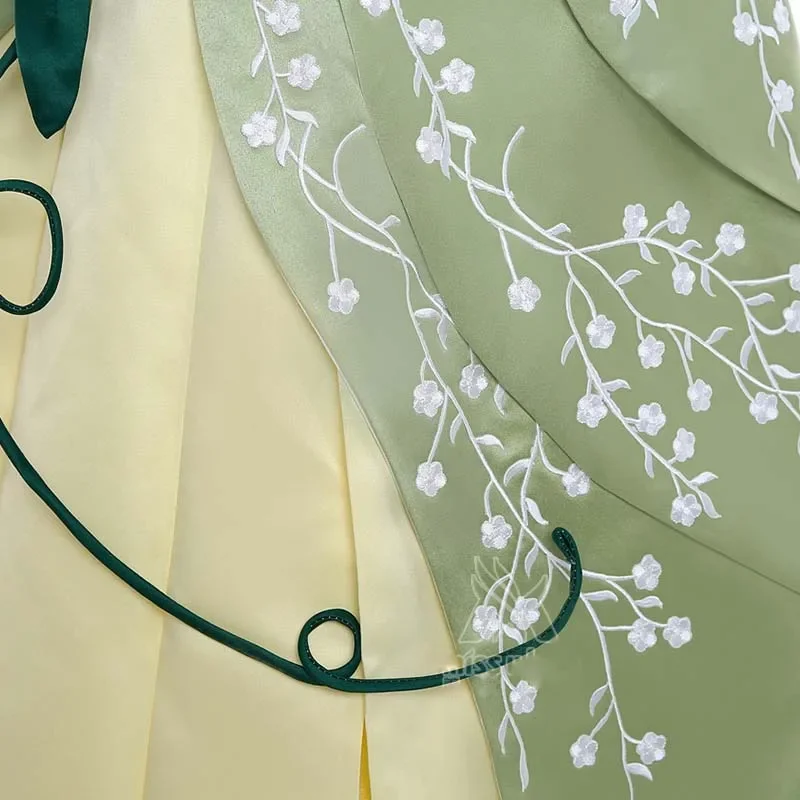 Сделанный на заказ высококачественный костюм принцессы Tiana для костюмированной