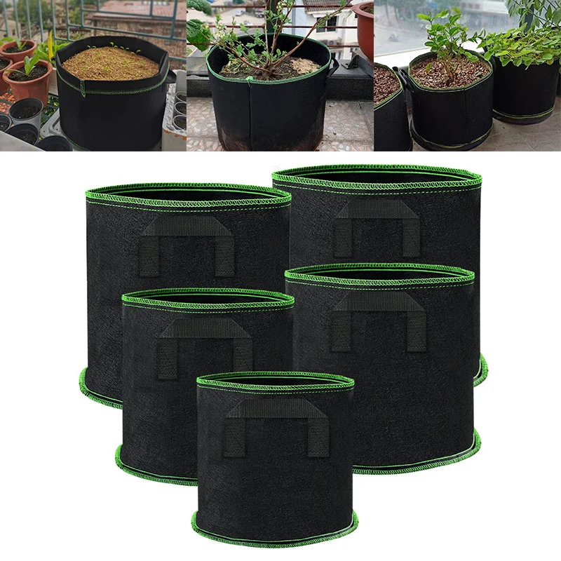 

Breathable Thermal Plant Insulation Grow Bags Vegetable Tree Plant Growing Bag Garden Flower Planting Container Nursery Pots Bag