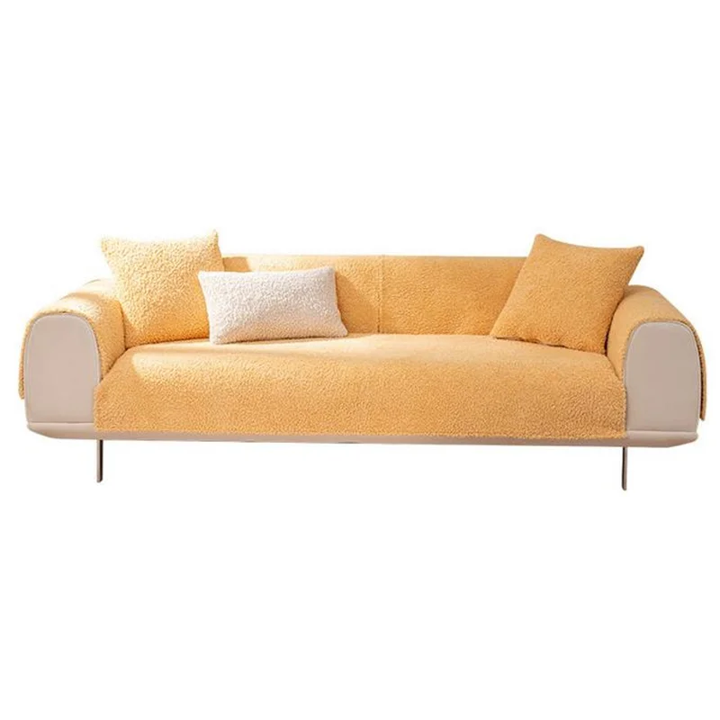 

Fashion Winter Sofa Cushion Lamb Tthick High-grade Non-slip Cushion Simple Modern Sofa Cover Plush Cloth Cover